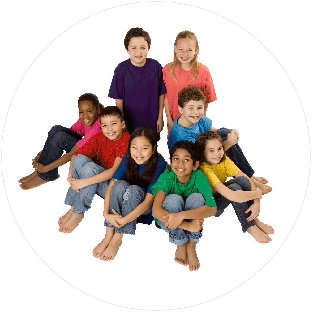 Children Sitting in a Circle